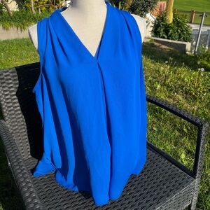 Vince Camuto Royal Blue V-Neck Sleeveless Camisole